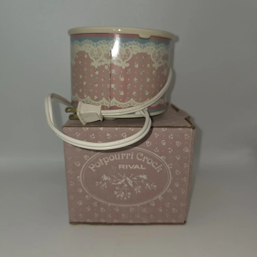 Vintage 1988 All Original RIVAL Potpourri Crock Electric Simmering Cooker works!